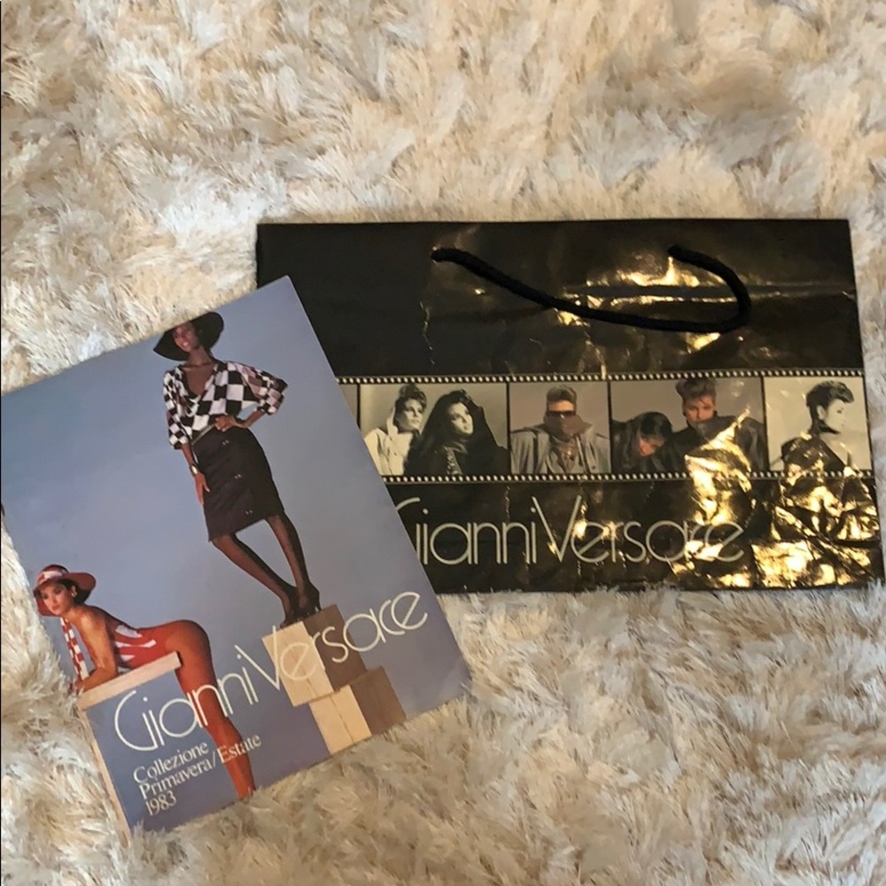 Vintage 1983 Gianni Versace catalogue + shopper